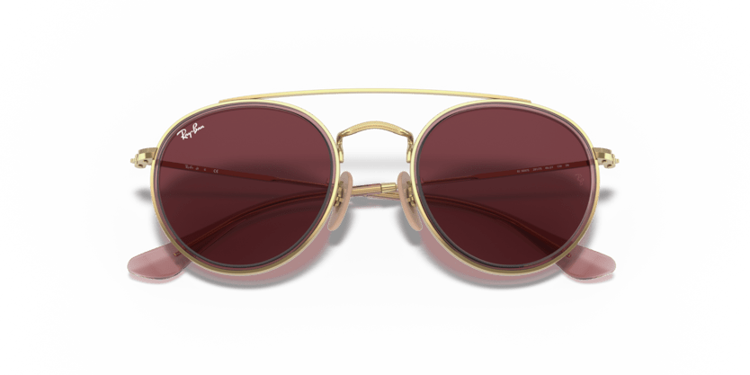 0RJ9647S - Ray - Ban Junior - (Pink On Gold) Dark Violet - 46 - 21 - 130 MM - Ardor Eyewear 8056597175265