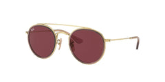 0RJ9647S - Ray - Ban Junior - (Pink On Gold) Dark Violet - 46 - 21 - 130 MM - Ardor Eyewear 8056597175265