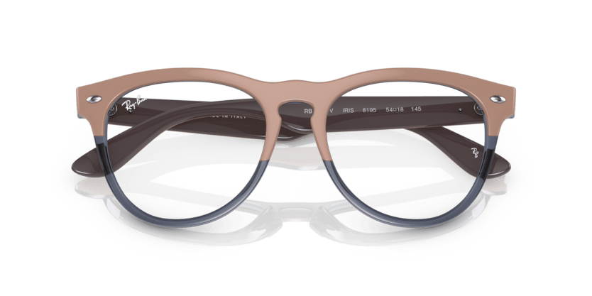 0RX4471V - Ray - Ban Vista - Beige - (Beige On Transparent Dark Blue 8195) - 54 - 18 - 145 MM - Ardor Eyewear 8056597714037