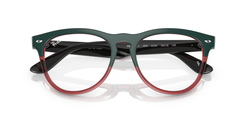 0RX4471V - Ray - Ban Vista - Dark Green On Transparent Light Red - 51MM - Ardor Eyewear 8056597714020