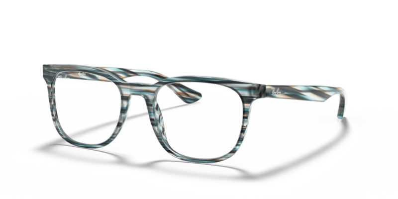 Ray-Ban Vista 0RX5369 Striped Blue and Grey 8056597010948