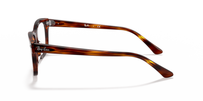 Striped Red Havana - 0RX5383 8056597124041 Ray-Ban Vista Eyeglasses Unisex Rectangle