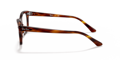 Striped Red Havana - 0RX5383 8056597124041 Ray-Ban Vista Eyeglasses Unisex Rectangle