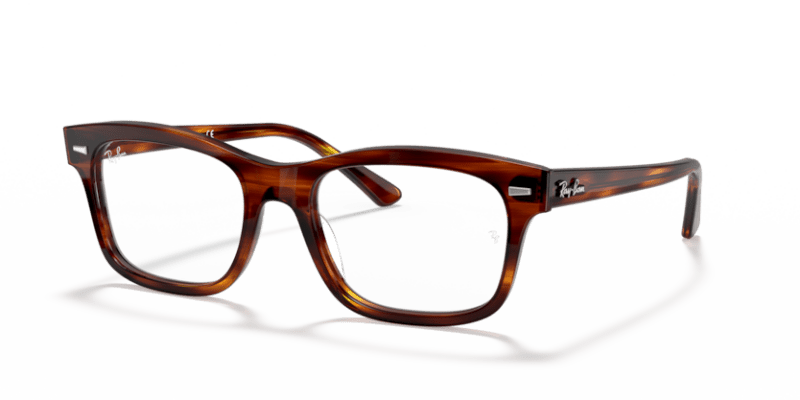 Striped Red Havana - 0RX5383 8056597124041 Ray-Ban Vista Eyeglasses Unisex Rectangle