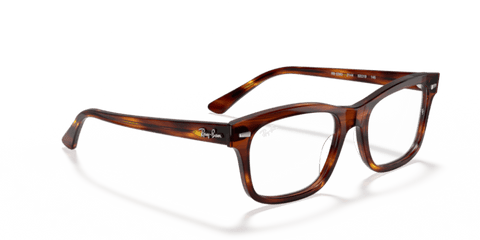 Striped Red Havana - 0RX5383 8056597124041 Ray-Ban Vista Eyeglasses Unisex Rectangle