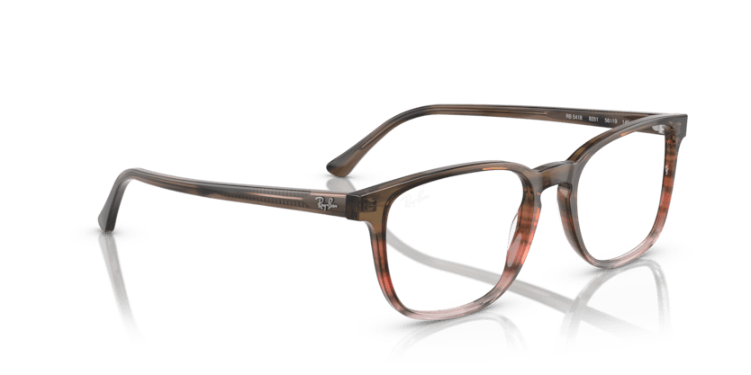 0RX5418 - Ray - Ban Vista - Brown - (Striped Brown & Red 8251) - 54 - 19 - 145 MM - Ardor Eyewear 8056597827072