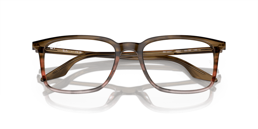 0RX5421 - Ray - Ban Vista - Brown - (Striped Brown & Red 8251) - 53 - 19 - 145 MM - Ardor Eyewear 8056597937122