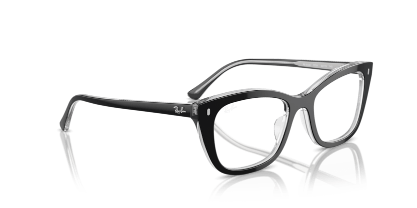 0RX5433 - Ray - Ban Vista - Black - (Black On Transparent 2034) - 50 - 19 - 140 MM - Ardor Eyewear 8056262034262