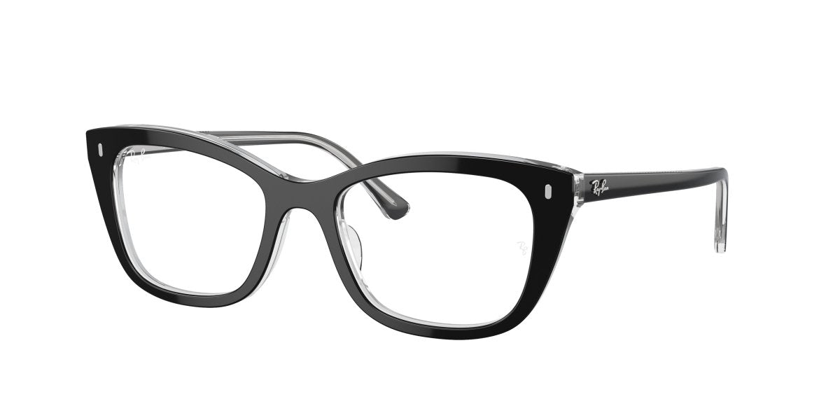 0RX5433 - Ray - Ban Vista - Black - (Black On Transparent 2034) - 50 - 19 - 140 MM - Ardor Eyewear 8056262034262