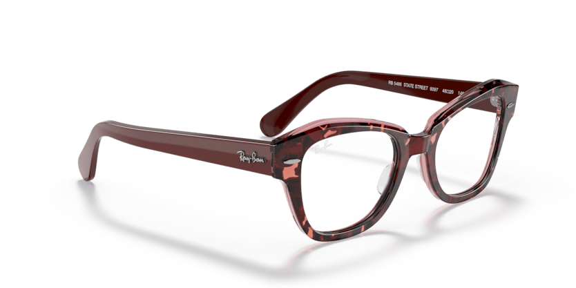 0RX5486 - Ray - Ban Vista - Red - (Havana On Transparent Purple 8097) - 48 - 20 - 145 MM - Ardor Eyewear 8056597430142