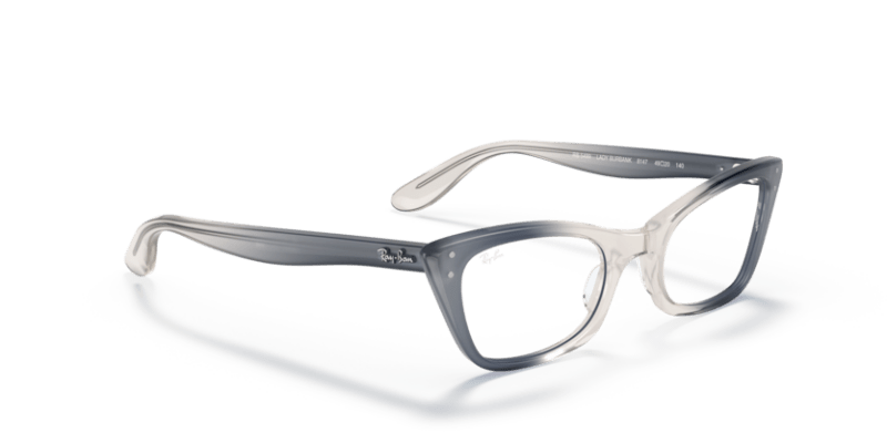 Transparent Blue - 0RX5499 8056597549486 Ray-Ban Vista Eyeglasses Woman Cat Eye