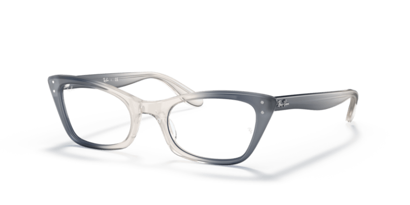 Transparent Blue - 0RX5499 8056597549486 Ray-Ban Vista Eyeglasses Woman Cat Eye