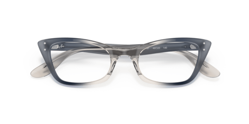 Transparent Blue - 0RX5499 8056597549486 Ray-Ban Vista Eyeglasses Woman Cat Eye