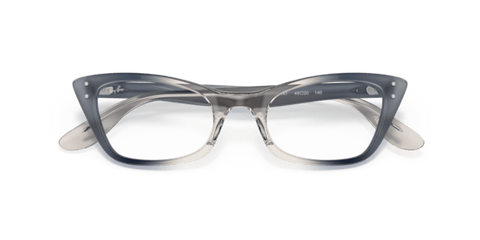 Transparent Blue - 0RX5499 8056597549486 Ray-Ban Vista Eyeglasses Woman Cat Eye