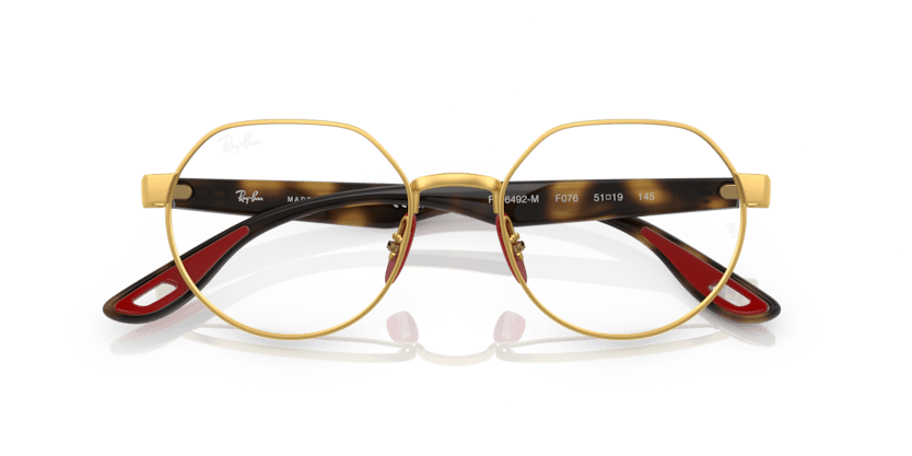 0RX6492M - Ray - Ban Vista - Gold - (Gold F076) - 51 - 19 - 145 MM - Ardor Eyewear 8056597765046