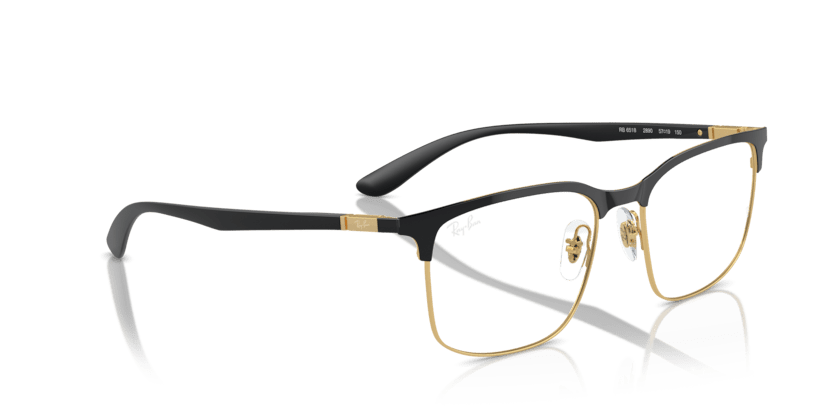 0RX6518 - Ray - Ban Vista - Black - (Black On Gold 2890) - 55 - 19 - 145 MM - Ardor Eyewear 8056262037546