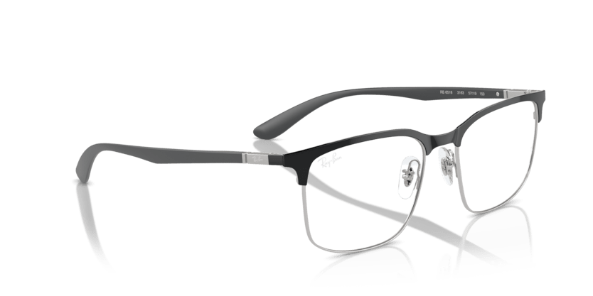 0RX6518 - Ray - Ban Vista - Black - (Black On Silver 3163) - 55 - 19 - 145 MM - Ardor Eyewear 8056262037584