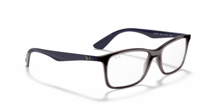 Transparent Grey - 0RX7047 8053672979831 Ray-Ban Vista Eyeglasses Unisex Square