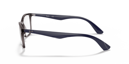 Transparent Grey - 0RX7047 8053672979831 Ray-Ban Vista Eyeglasses Unisex Square