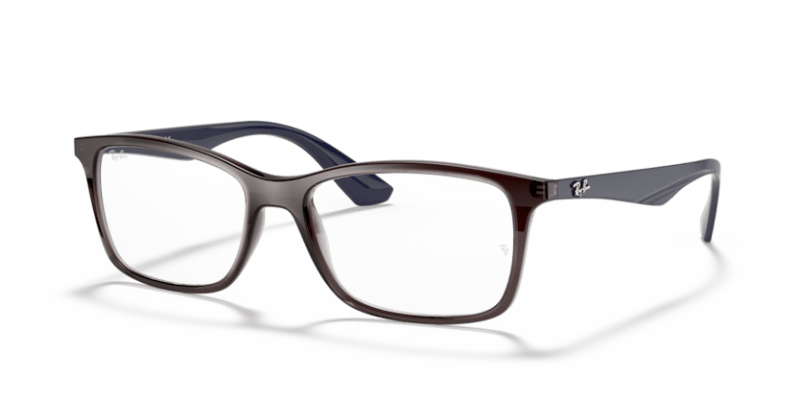 Transparent Grey - 0RX7047 8053672979831 Ray-Ban Vista Eyeglasses Unisex Square