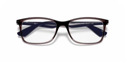 Transparent Grey - 0RX7047 8053672979831 Ray-Ban Vista Eyeglasses Unisex Square