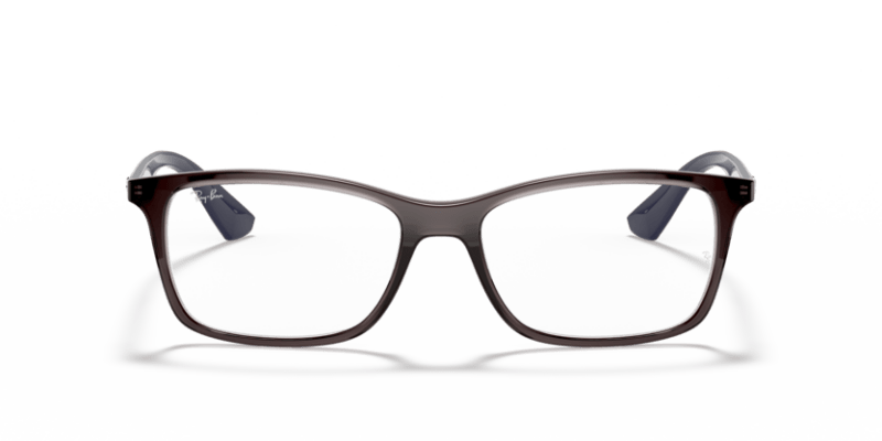 Transparent Grey - 0RX7047 8053672979831 Ray-Ban Vista Eyeglasses Unisex Square