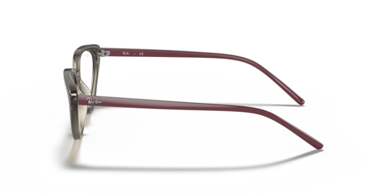 Transparent Grey - 0RX7188 8056597360166 Ray-Ban Vista Eyeglasses Woman Cat Eye