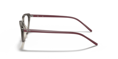 Transparent Grey - 0RX7188 8056597360166 Ray-Ban Vista Eyeglasses Woman Cat Eye