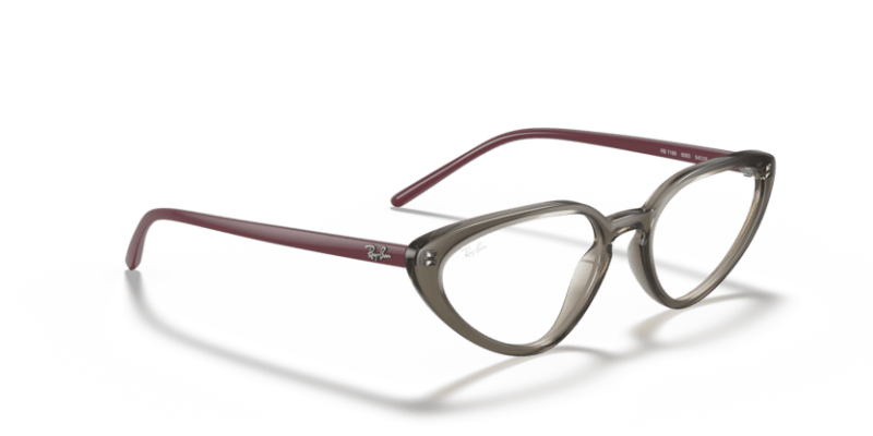 Transparent Grey - 0RX7188 8056597360166 Ray-Ban Vista Eyeglasses Woman Cat Eye