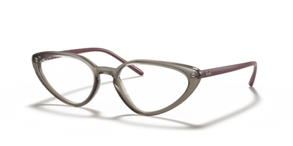 Transparent Grey - 0RX7188 8056597360166 Ray-Ban Vista Eyeglasses Woman Cat Eye