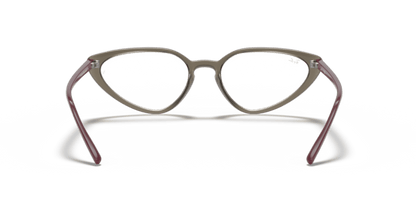 Transparent Grey - 0RX7188 8056597360166 Ray-Ban Vista Eyeglasses Woman Cat Eye