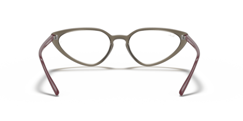Transparent Grey - 0RX7188 8056597360166 Ray-Ban Vista Eyeglasses Woman Cat Eye