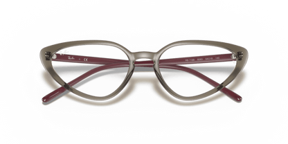 Transparent Grey - 0RX7188 8056597360166 Ray-Ban Vista Eyeglasses Woman Cat Eye
