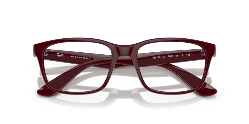 0RX7221M - Ray - Ban Vista - Red - (Dark Red F685) - 54 - 18 - 145 MM - Ardor Eyewear 8056597854047