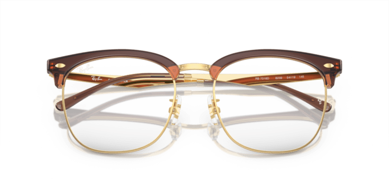 Transparent Dark Brown On Gold - 0RX7318D 8056597944175