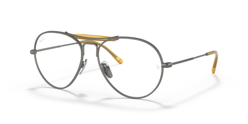 Grey - 0RX8063V 8056597422420 Ray-Ban Vista Eyeglasses Unisex Pilot