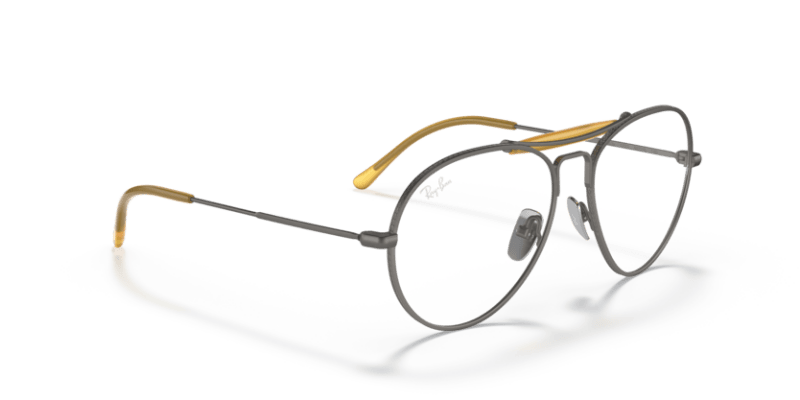 Grey - 0RX8063V 8056597422420 Ray-Ban Vista Eyeglasses Unisex Pilot