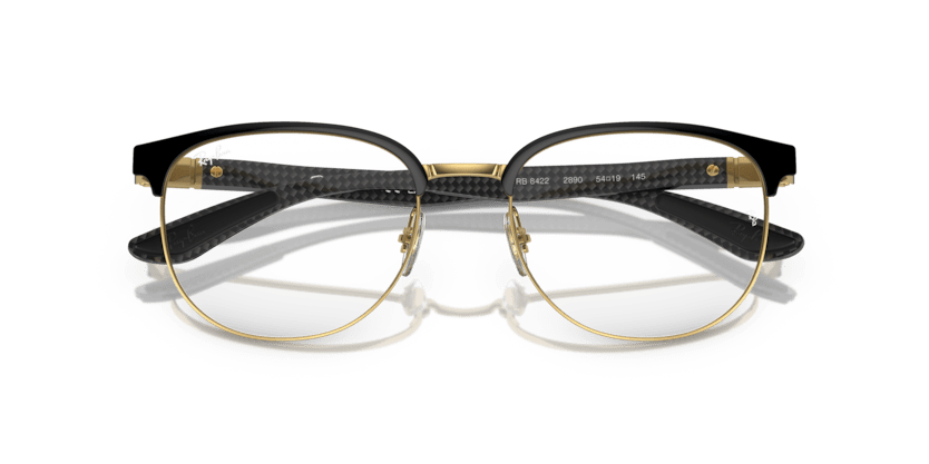 0RX8422 - Ray - Ban Vista - Black - (Black On Gold 2890) - 52 - 19 - 145 MM - Ardor Eyewear 8056597842655