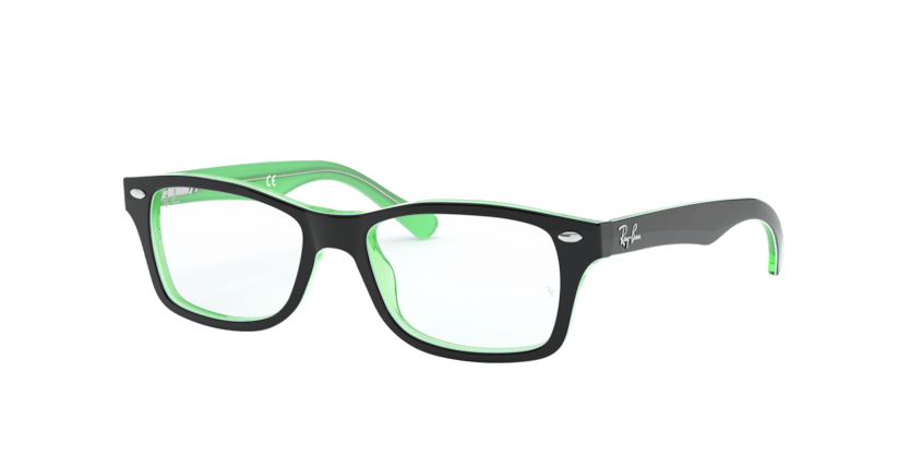 0RY1531 - Ray - Ban Junior Vista - Black - (Black On Green 3764) - 48 - 16 - 130 MM - Ardor Eyewear 8053672978230