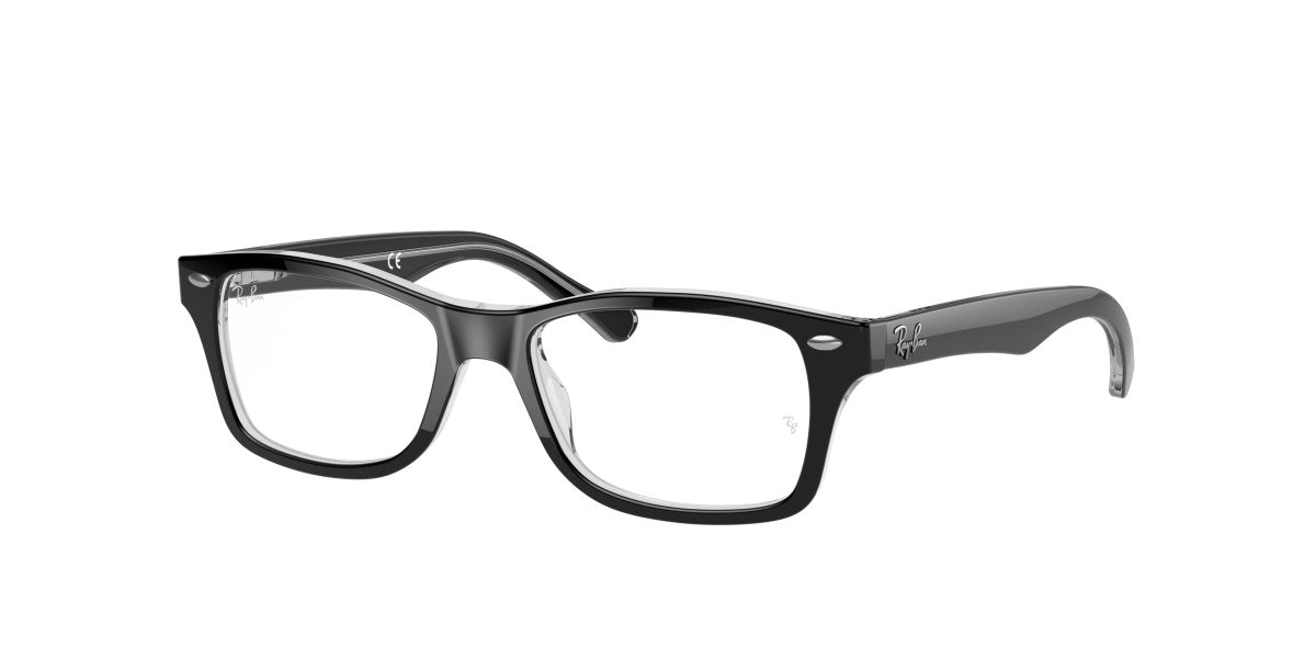 0RY1531 - Ray - Ban Junior Vista - Black - (Black On Transparent 3529) - 48 - 16 - 130 MM - Ardor Eyewear 8053672051926