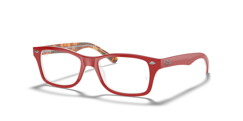 0RY1531 - Ray - Ban Junior Vista - Red - (Red On Texture Brown 3804) - 46 - 16 - 125 MM - Ardor Eyewear 8056597083072