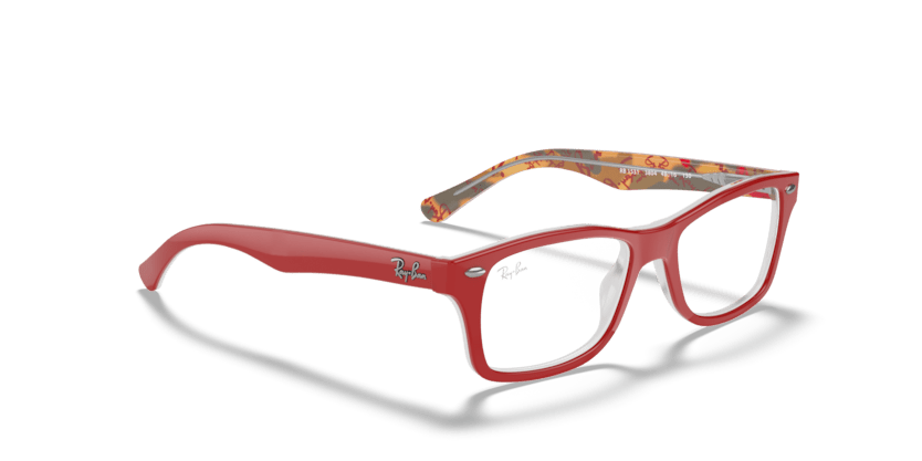 0RY1531 - Ray - Ban Junior Vista - Red - (Red On Texture Brown 3804) - 46 - 16 - 125 MM - Ardor Eyewear 8056597083072