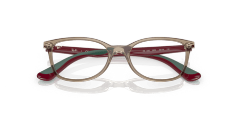 Transparent Brown - 0RY1586 7895653249837 Ray-Ban Junior Vista Eyeglasses Kids Unisex Square