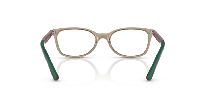 Transparent Brown - 0RY1586 7895653249837 Ray-Ban Junior Vista Eyeglasses Kids Unisex Square