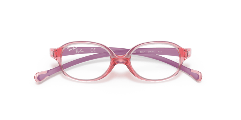 0RY1587 - Ray - Ban Junior Vista - Red - (Transparent Light Red 3767) - 39 - 14 - 125 MM - Ardor Eyewear 8053672940121