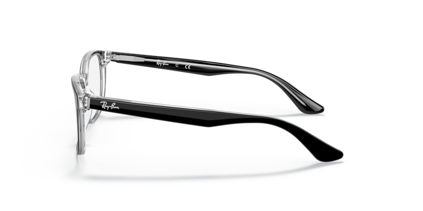 0RY1592 - Ray - Ban Junior Vista - Black - (Black On Transparent 3529) - 48 - 16 - 130 MM - Ardor Eyewear 8056597175487