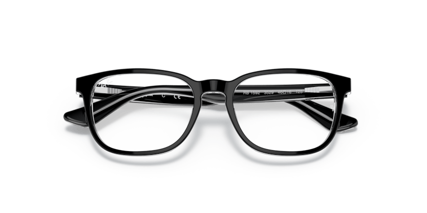 0RY1592 - Ray - Ban Junior Vista - Black - (Black On Transparent 3529) - 48 - 16 - 130 MM - Ardor Eyewear 8056597175487