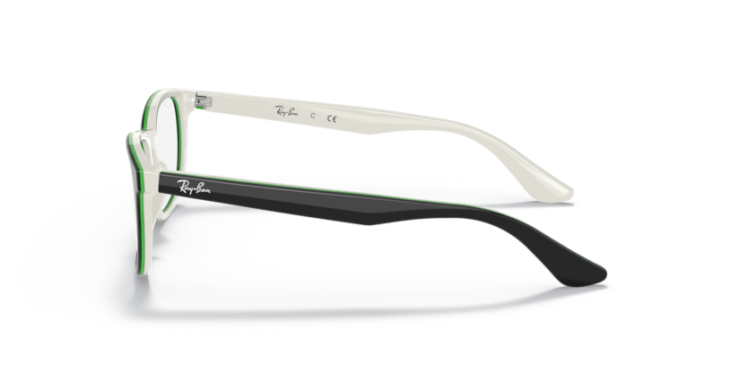 0RY1592 - Ray - Ban Junior Vista - Black - (Black On White 3820) - 48 - 16 - 130 MM - Ardor Eyewear 8056597175579