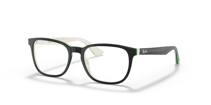 0RY1592 - Ray - Ban Junior Vista - Black - (Black On White 3820) - 48 - 16 - 130 MM - Ardor Eyewear 8056597175579