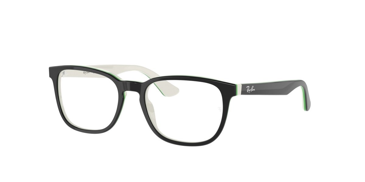 0RY1592 - Ray - Ban Junior Vista - Black - (Black On White 3820) - 48 - 16 - 130 MM - Ardor Eyewear 8056597175579